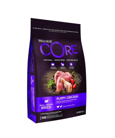 Wellness Core Original Puppy Natural and Grain-Free Dry Food for Small and Medium-Sized Puppies Turkey/Chicken 10 kg
