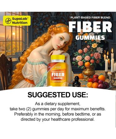 MEGNETA Fiber Gummies for Digestive Health High Fiber Orange Flavor 60 Chewable Gummies for Gut Support - Buy Online on GoSupps.com