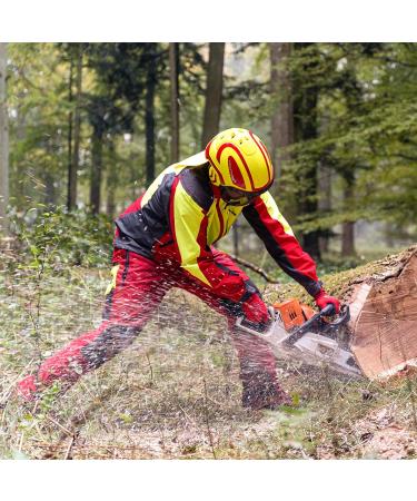 Protos Integral ARBORIST Helmet - Black and Neon Red - Buy Online on GoSupps.com