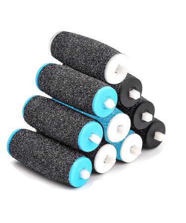 Replacement rolls for Scholl cornea remover 10 pieces for electrical footfish compatible with Scholl Velvet Smooth 3 types of roughness rolls for pedicure pedicure foot care set