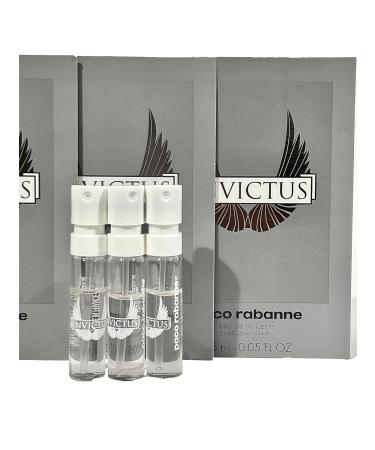 Paco Rabanne INVICTUS EDT MEN spray vial perfume 1.5 ml / 0.05 fl oz - Set of 3 - Buy Online on GoSupps.com