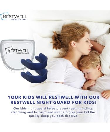 Restwell Kids Dental Nightguard - Teeth Grinding Relief (Navy 2 Pack) - Buy Online on GoSupps.com