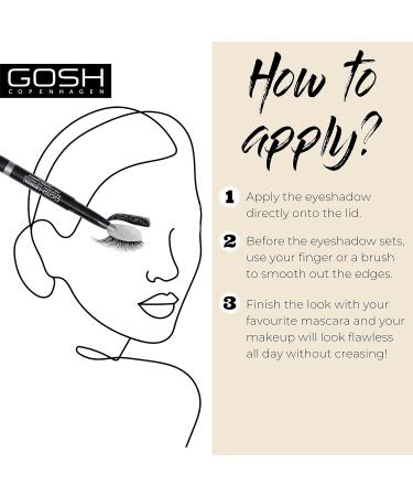 Gosh Mineral Waterproof Eye Shadow Pen - Creamy Long-Lasting Color in 009 Rose - Easy Application & Perfume-Free - Buy Online on GoSupps.com