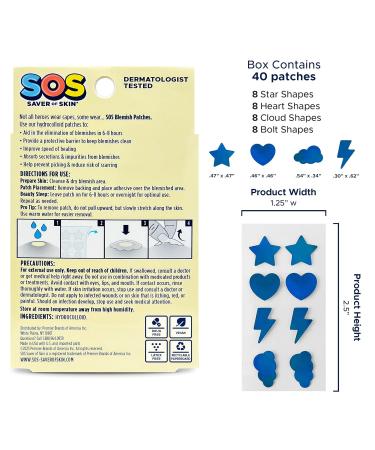 Fun Shape Blemish Patches | Fast Acting Hydrocolloid Acne Treatment | Vegan & Latex-Free | International Shipping Available - Buy Online on GoSupps.com