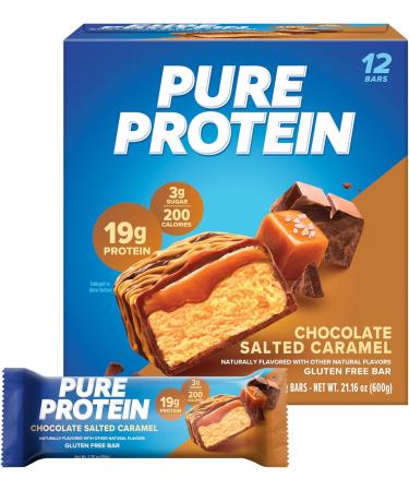 Quest Cookies & Cream Hero Protein Bar with Pure Protein Chocolate Salted Caramel High Protein Bars 12 Count Each - Buy Online on GoSupps.com