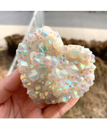 Home Decor Natural Rainbow Aura Cluster Hearts Raw Crystal Cluster Heart Shape for Decoration Gifts Natural Crystal Raw Stones and Minerals Reiki Crystal Stone (Size : 100-150g) - Buy Online on GoSupps.com