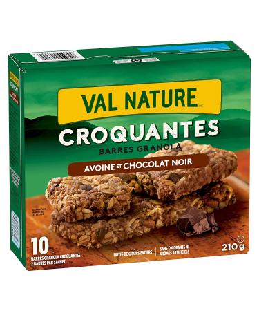 NATURE VALLEY Crunchy Granola Bar Oats and Dark Chocolate (10ct Box) - 210g/7.4 oz | Imported from Canada - Buy Online on GoSupps.com