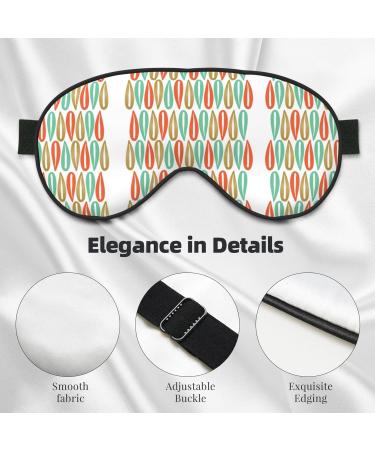 Mid-Century Modern Sleep Mask | Adjustable Soft Blindfold for Deep Sleep Relaxation & Travel - Buy Online on GoSupps.com