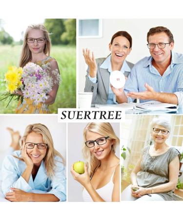 Suertree Blue Light Filter Reading Glasses 3 Pack | Computer Glasses PC Gaming UV Protection | 1.5x & +1.5 Dioptria | Black 3PC for Men - Buy Online on GoSupps.com