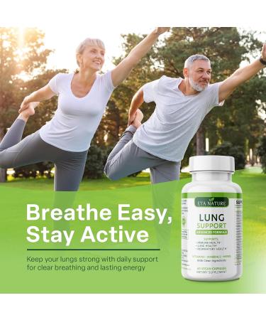 ETANATURE Lung Support Supplement - Lung Health Supplement for Respiratory Health, Lung Function & Immune Defense - Lung Detox for Smokers with Ginseng, Boswellia, Elderberry Fruit & Marshmallow Root - Buy Online on GoSupps.com
