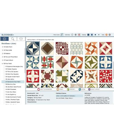 Electric Quilt Software BLOCKBASE  for Mac and Windows - Buy Online on GoSupps.com