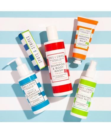 Spots & Stripes Gentle Cleansing Lotion for Boys | Skin Goals Face Wash for Teens | Blemish-Fighting with Coconut & Chamomile | 150ml - Buy Online on GoSupps.com