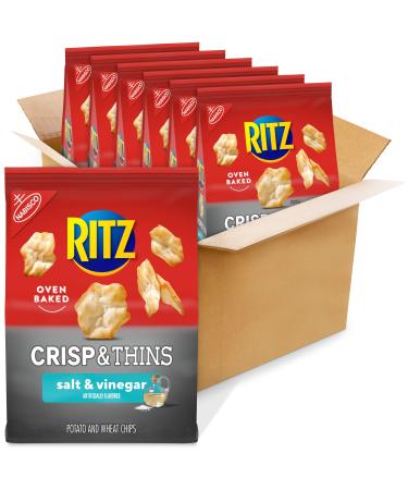 RITZ Crisp and Thins Salt and Vinegar Chips, 6 - 7.1 oz Bags