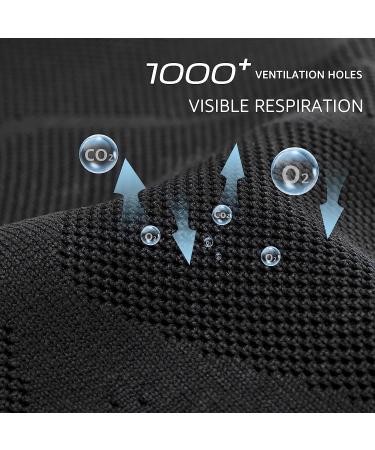 STQ Women's Air Cushion Running Shoes - Breathable Sneakers, Size 7, Black - Buy Online on GoSupps.com