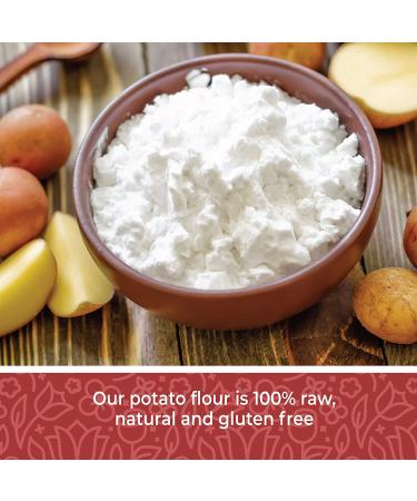 Potato Flour 32oz - Gluten Free Potato Bread Flour Made from Whole Potatoes - Non-GMO Fine Flour - Buy Online on GoSupps.com