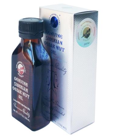 Premium Siberian Cedar Nut Oil - Cold Pressed 100ml | Enriched with Cedar Resin | Authentic Russian Oil from Kins Eco-Settlement - Buy Online on GoSupps.com