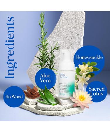 Lotus Aroma Daily Mousse Cleanser with Sacred Lotus Root Water 100% Organic Plant-Based Natural Skin Care Gently Cleanses and Invigorates Hypoallergenic Facial Cleanser for Sensitive Skin Daily Mousse Cleanser 100 ml (Pack of 1) - Buy Online on GoSupps.com