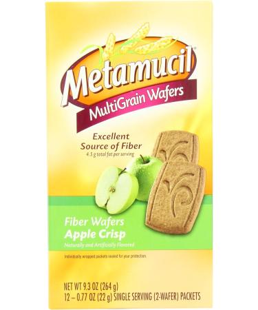 Metamucil Meta Multi-grain Fiber Wafers Apple Crisp 72 Count - Pack of 3 - Buy Online on GoSupps.com