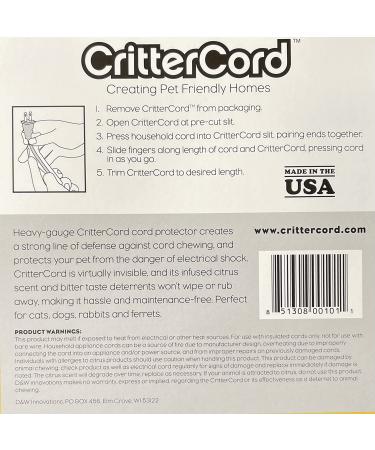CritterCord - Pet-Friendly Cord Protector for Chewing Hazardous Cords - Buy Online on GoSupps.com