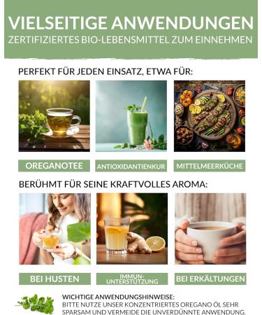 Heldengr n Bio Oregano Oil - High-Dose 82% Carvacrol | Organic Greek Oregano Oil 30ml - Certified Food Supplement - Buy Online on GoSupps.com