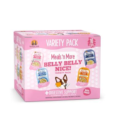 Weruva Dog Meals 'n More Natural Wet Dog Food Belly Belly Nice! Digestive Support Variety Pack 3.5oz Cup (Pack of 10)