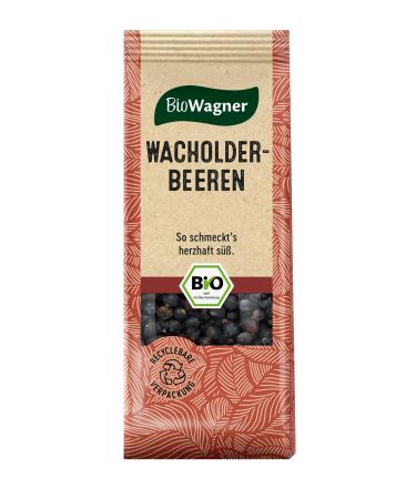 Biowagner - organic juniper berries |Ideal to wild sauerbraten or sauerkraut |Natural organic ingredients |Recyclebare packaging |30 g