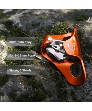 Newdoar CE-Certified Climbing Breast Ascender | Vertical Cable Climbing Equipment for 8-13mm Rope - Perfect for Tree Climbing and Climbing Enthusiasts - Buy Online on GoSupps.com