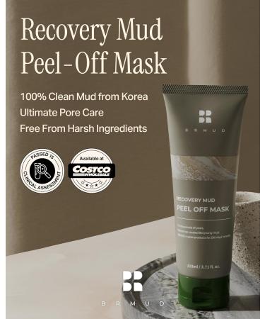Recovery Mud Peel Off Mask | Gentle Hypoallergenic Exfoliating & Cleansing | Deep Pore Blackhead Cleaner | Korean Clay Face Mask for All Skin Types - 3.72 fl oz - Buy Online on GoSupps.com