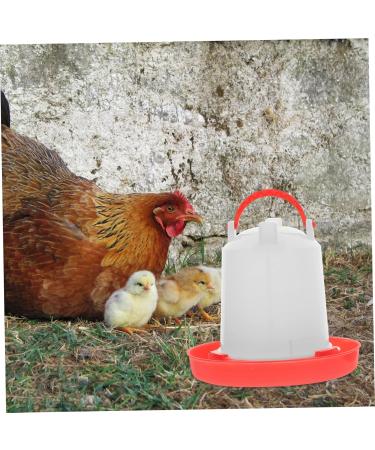 Happyyami House Bird Feeder 1 Set Feeder Chicken Waterer Chicken Water Dispenser Anti-Spatter Food Troughs Automatic Food Plate - Buy Online on GoSupps.com