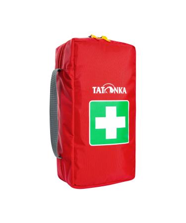 Tatonka First Aid M - first aid bag (without content) with a divided main compartment and belt loop - for filling yourself - Dimensions: 26 x 13.5 x 8 cm red