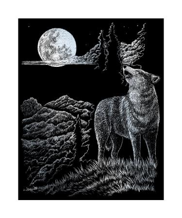 ROYAL BRUSH Silver Foil Engraving Art Kit 8"X10", Wolf Moon - Buy Online on GoSupps.com