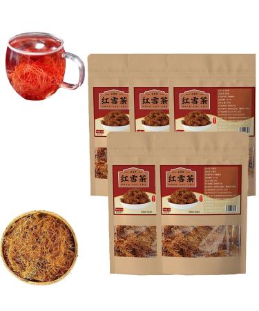 Golden Silk Red Snow Tea Handpicked Tibetan Plateau Red Snow Tea Natural Red Snow Tea 50g/Bag (5 Pcs)