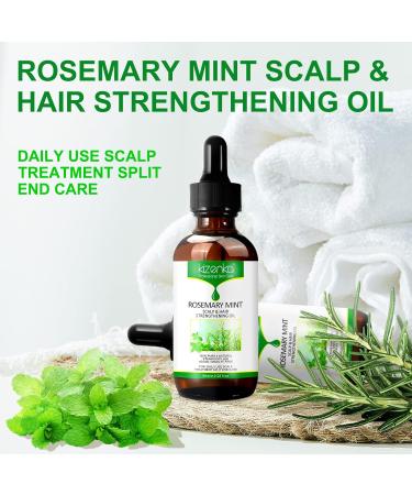 Rosemary-Mint Oil Hair Growth | Strengthening Scalp Oil | 60 ml for Blood Circulation & Regrowth - Buy Online on GoSupps.com