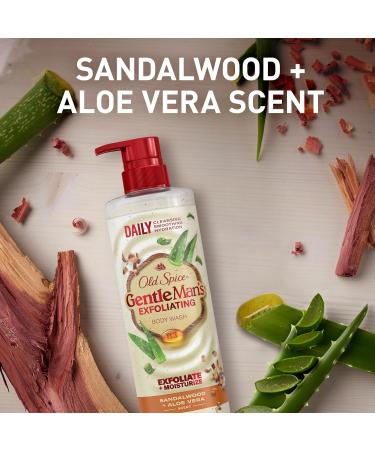Old Spice GentleMan's Collection Exfoliating Body Wash Sandalwood & Aloe Vera Scent 18.0 fl oz (Pack of 4) - Buy Online on GoSupps.com