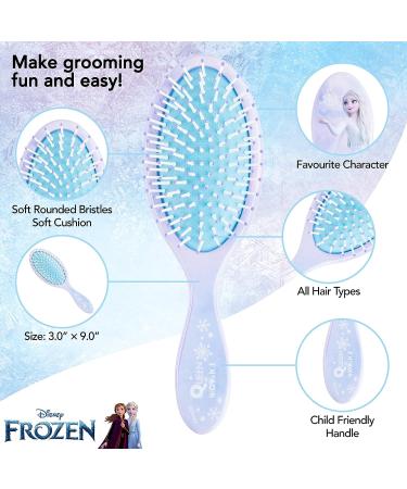 Frozen Princess Elsa Hair Accessory Set - 5 Pcs Including 1 Brush + 4 Scrunchies for Girls - Buy Online on GoSupps.com