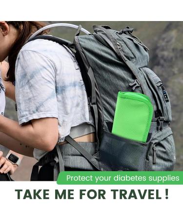 rumoe Insulin Cooler Travel Case Diabetic Medication Organizer Cooler Bag Green - Buy Online on GoSupps.com