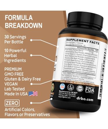 ParaGuard Cleanse Detox Pills - Intestinal Guard Formula Supplement with Black Walnut Wormwood Clove & Oregano Pills - Adults Natural Herbal Intestine Body Gut Cleanser Adults Complete Kit 30 Capsules - Buy Online on GoSupps.com