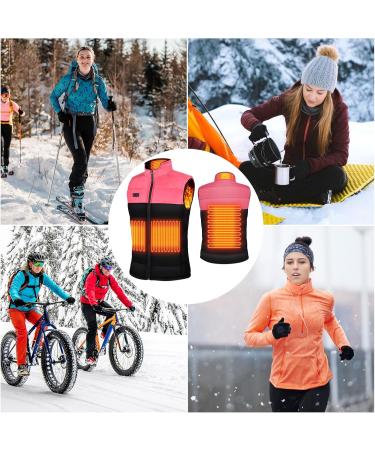 Shop Ton Color Heated Vest for Women - 4 Heating Zones 3 Temperature Levels USB Powered for Outdoor Activities - Ideal for Fishing & More - Buy Online on GoSupps.com