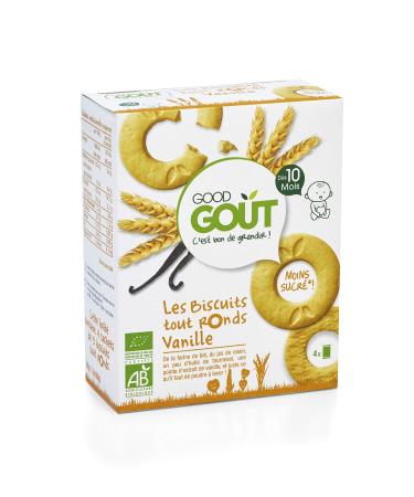 Good Go t Biscuits Tout Ronds la Vanille D s 10mois Bio 80g