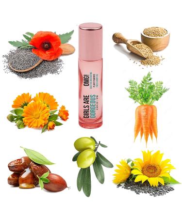 OMG! Face Oil - Ultimate Rejuvenating System for Dry Skin | Hydrating Treatment Natural Stone Roller & 100% Natural Plant Extracts | Made in USA | Girls are Gorgeous | 0.34 Oz - Buy Online on GoSupps.com