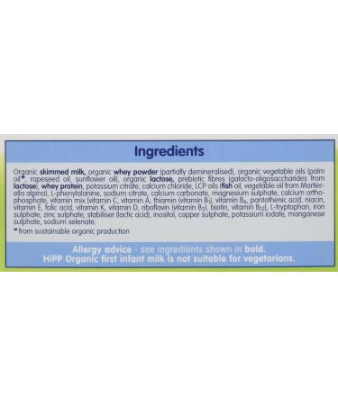 HiPP Organic 1 First Infant Baby Milk Powder 800g - From Birth - Buy Online on GoSupps.com