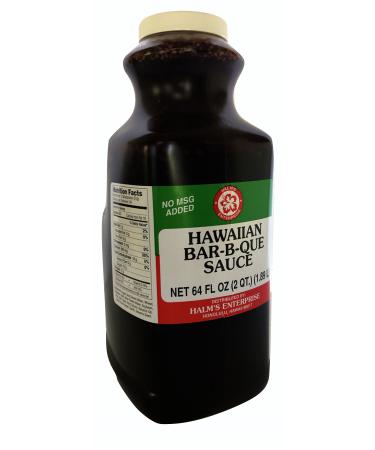 Halm's Hawaiian BBQ Bar-B-Que Sauce 64 Ounce Bottle