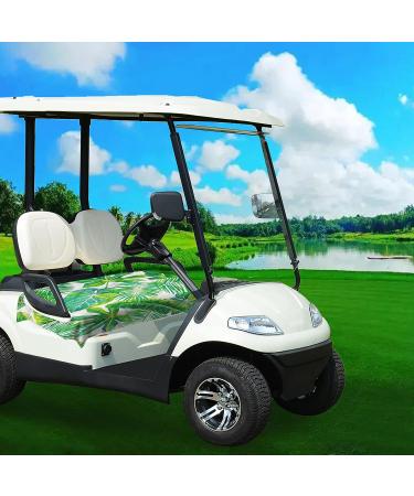 ENYORSEL Golf Cart Seat Covers - 100% Microfiber Towel/Blanket with Unique Tropical Palm Patterns - Universal Fit for EZGO, Yamaha & Club Car - 52x32'' - Easy to Install and Clean - Set of 2 - Buy Online on GoSupps.com