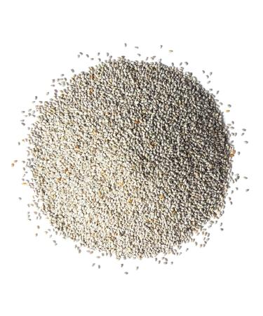 Non-GMO White Chia Seeds 12 oz - Raw & Kosher, Omega-3, Protein & Fiber Rich Superfood for Keto Vegan Sirtfood Diet - Ideal for Chia Pudding, Yogurt, Smoothies - 1 Pack - Buy Online on GoSupps.com