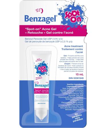 Benzagel Spot-On 2.5% Benzoyl Peroxide Gel 15mL - Buy Online on GoSupps.com