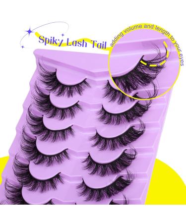 Buy ALICE Fox Eye Lashes - 3D Wispy Cat Eye & Anime Cosplay Eyelashes | Fluffy Manga False Eyelashes - 7 Pairs A001 - Buy Online on GoSupps.com