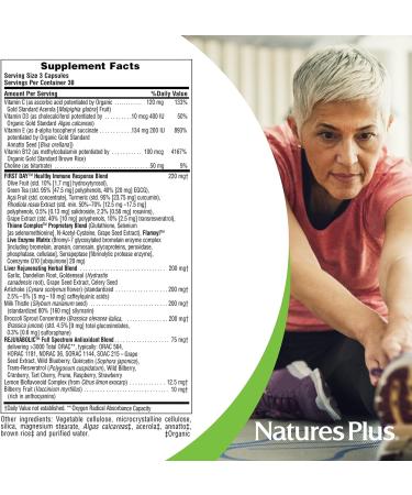 NaturesPlus AgeLoss Liver Support 90 Capsules - Artichoke Milk Thistle & Choline - Vegetarian Gluten Free - Buy Online on GoSupps.com