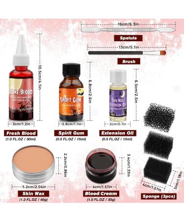 Ultimate Halloween SFX Makeup Kit | Wound Modeling Fake Blood Spirit Gum & More for Zombie Cosplay - Buy Online on GoSupps.com