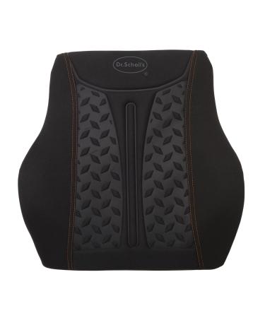 Custom Accessories Dr. Scholl's Max Support 46201ADC Lumbar Cushion with Copper - Extra Firm with Airflo Technology for Premium Comfort and Stability Posture Support Black