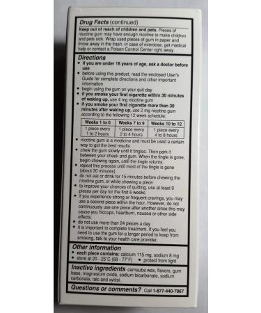 Rugby Sugar Free Nicotine Gum 2mg Mint Flavor - 50 Chewing Pieces | Stop Smoking Aid - Buy Online on GoSupps.com